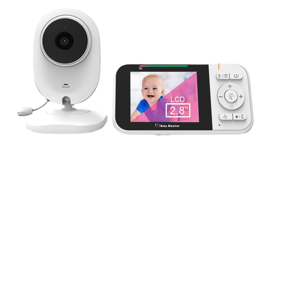 Baby Monitor 2.8" Screen | Wireless Night Vision Camera