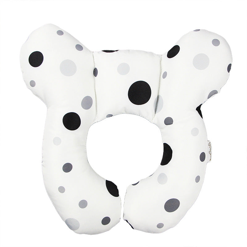 Baby Head Support Pillow U-Shaped Neck & Head Protection Cushion for Newborns Stroller Car Seat