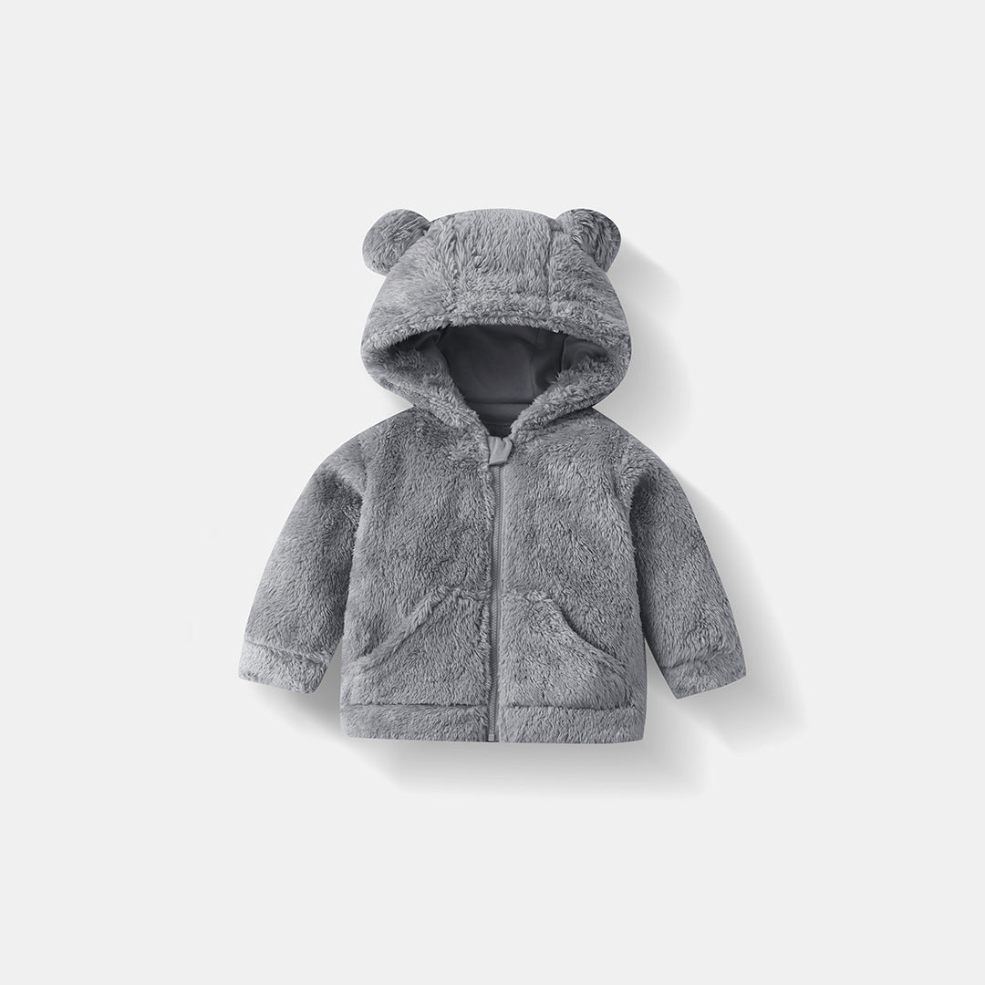 Kids Fleece Zip-Up Hoodie | Warm Winter Jacket for Boys & Girls Ages 2–6