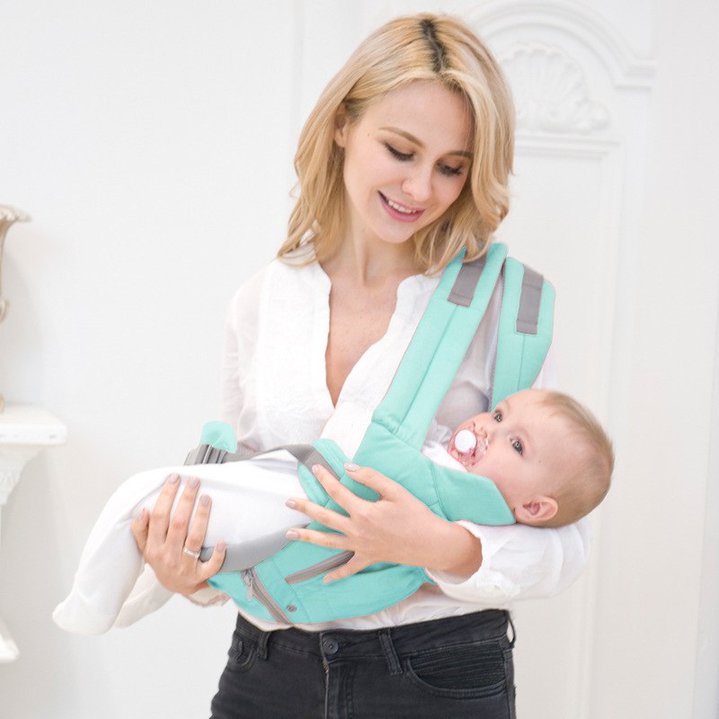 Baby Carrier with Hip Seat | Newborn to 18 Months | Hands-Free & Back-Friendly