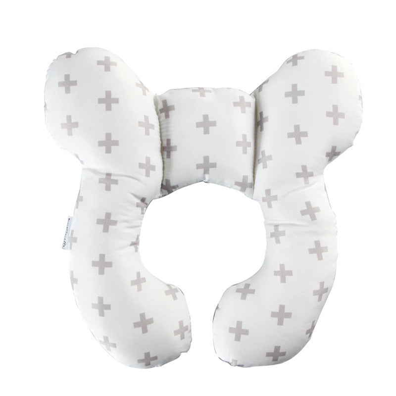 Baby Head Support Pillow U-Shaped Neck & Head Protection Cushion for Newborns Stroller Car Seat