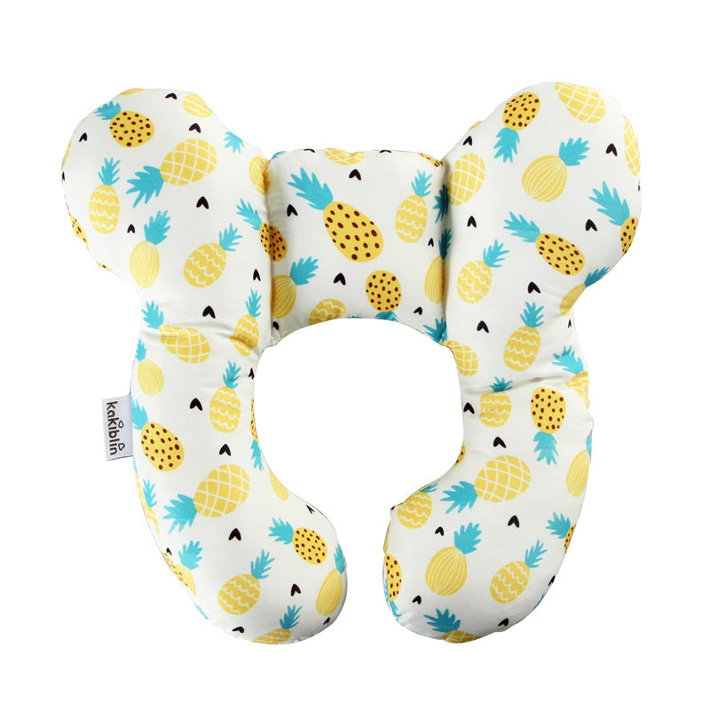 Baby Head Support Pillow U-Shaped Neck & Head Protection Cushion for Newborns Stroller Car Seat