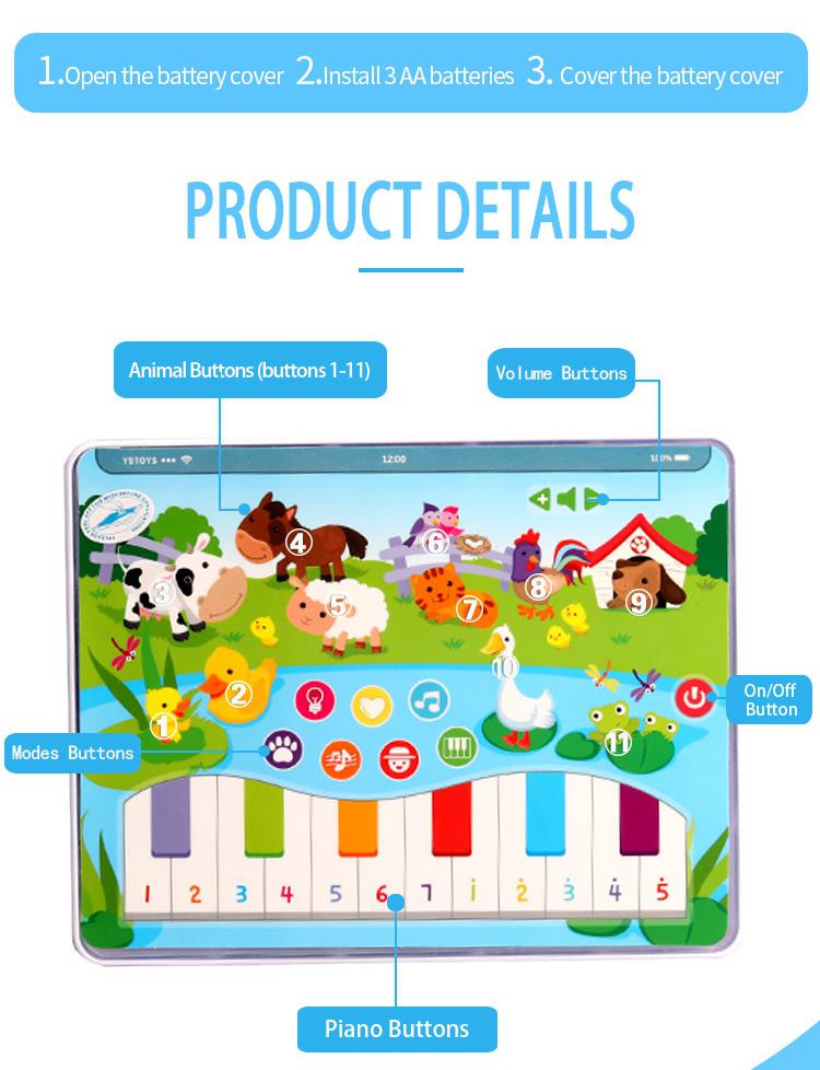 Educational Baby Tablet Toy | Learning Toy Gift for Kids