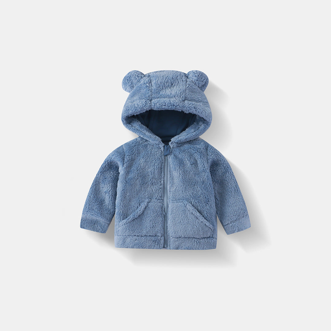 Kids Fleece Zip-Up Hoodie | Warm Winter Jacket for Boys & Girls Ages 2–6