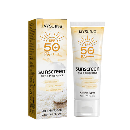 Organic Rice Cream | UV Protection & Moisturizing Sunscreen