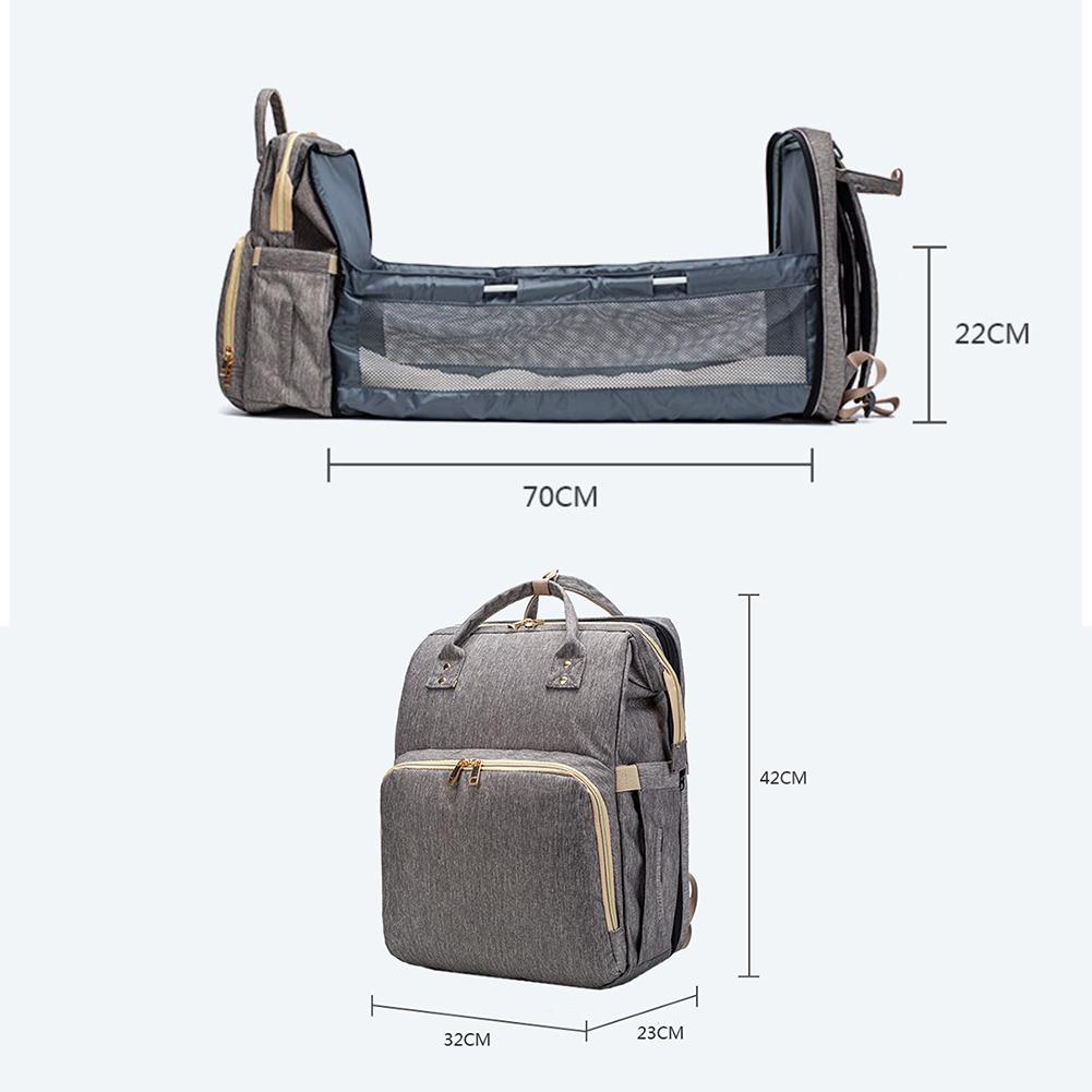 4-in-1 Convertible Diaper Backpack | Foldable Baby Bed | Waterproof & Lightweight | Perfect Baby Gift
