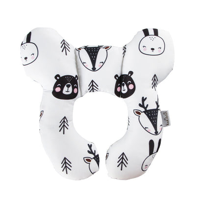 Baby Head Support Pillow U-Shaped Neck & Head Protection Cushion for Newborns Stroller Car Seat