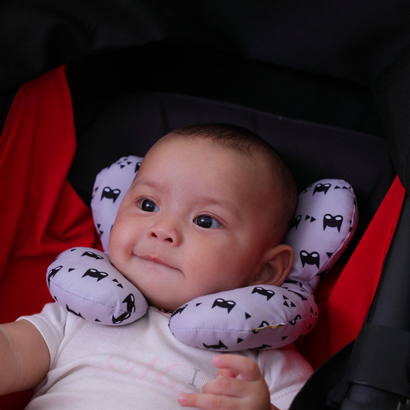 Baby Head Support Pillow U-Shaped Neck & Head Protection Cushion for Newborns Stroller Car Seat