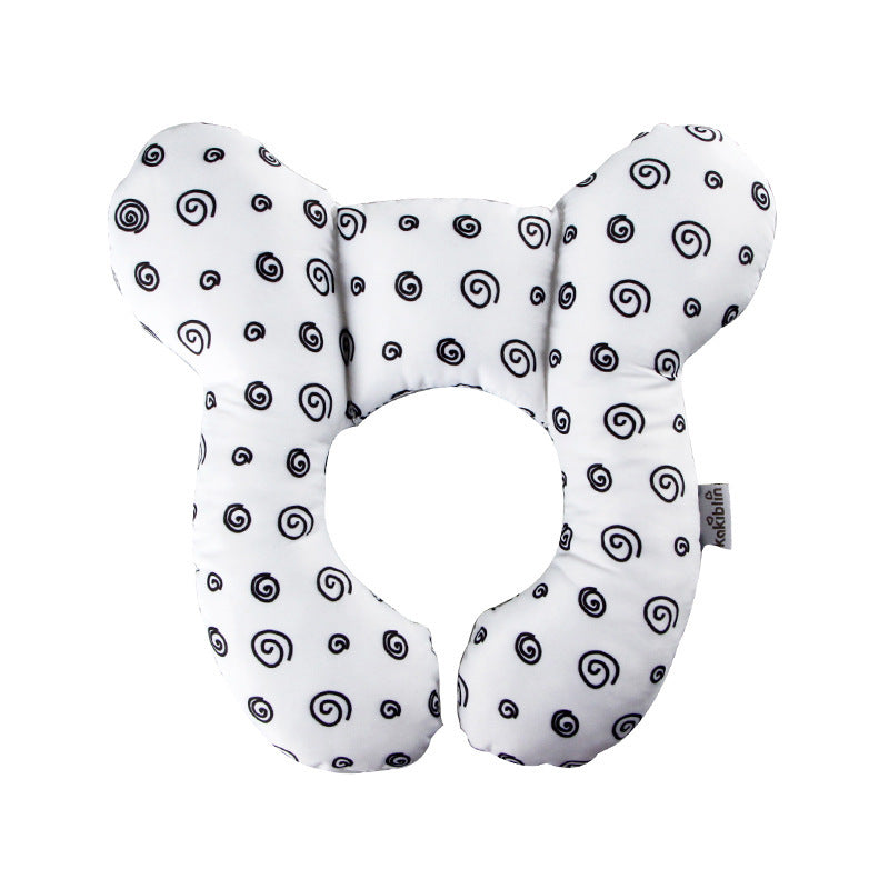 Baby Head Support Pillow U-Shaped Neck & Head Protection Cushion for Newborns Stroller Car Seat