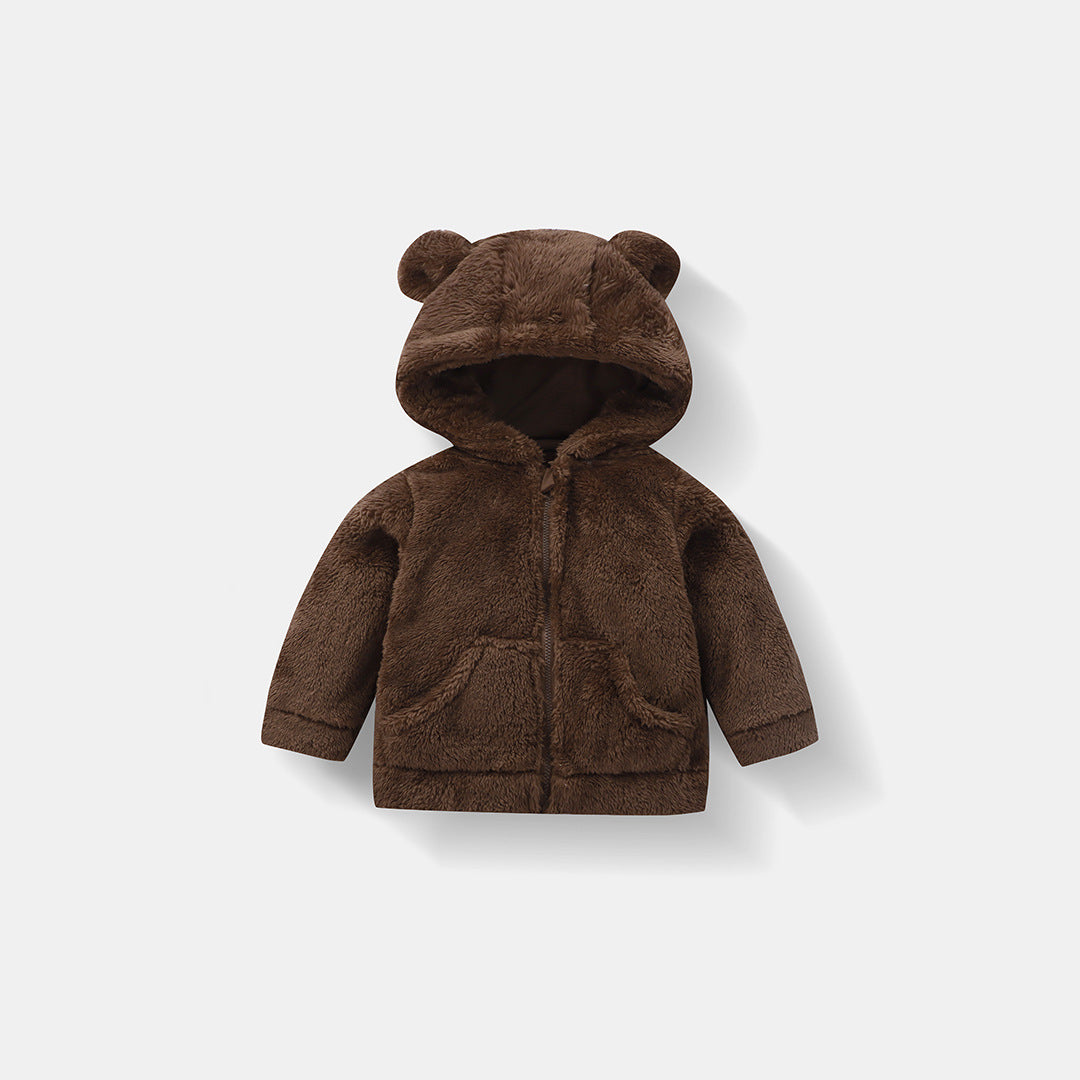 Kids Fleece Zip-Up Hoodie | Warm Winter Jacket for Boys & Girls Ages 2–6