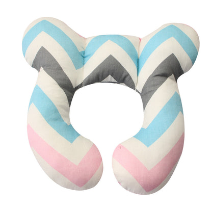 Baby Head Support Pillow U-Shaped Neck & Head Protection Cushion for Newborns Stroller Car Seat