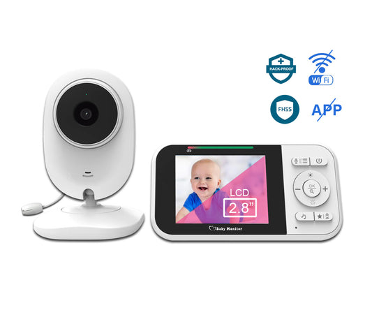 Baby Monitor 2.8" Screen | Wireless Night Vision Camera