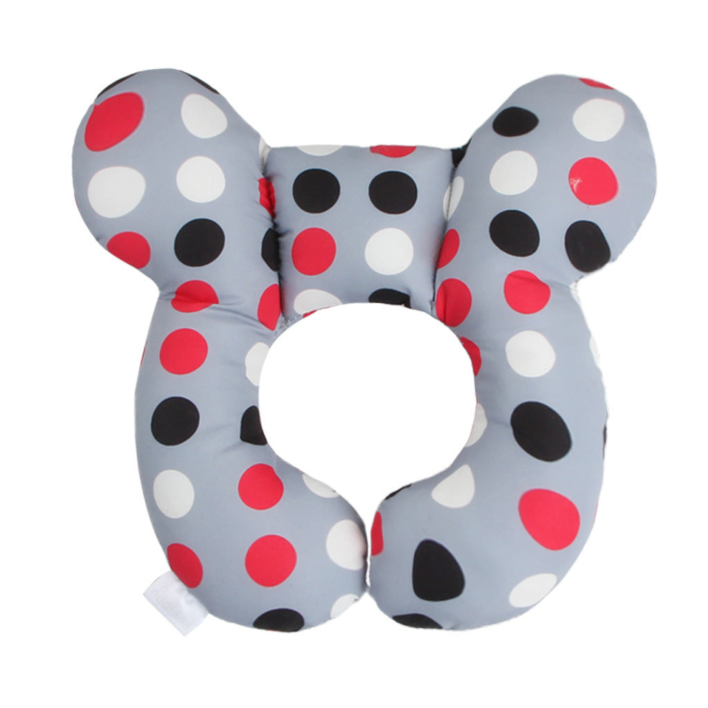 Baby Head Support Pillow U-Shaped Neck & Head Protection Cushion for Newborns Stroller Car Seat