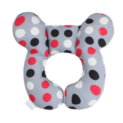 Baby Head Support Pillow U-Shaped Neck & Head Protection Cushion for Newborns Stroller Car Seat