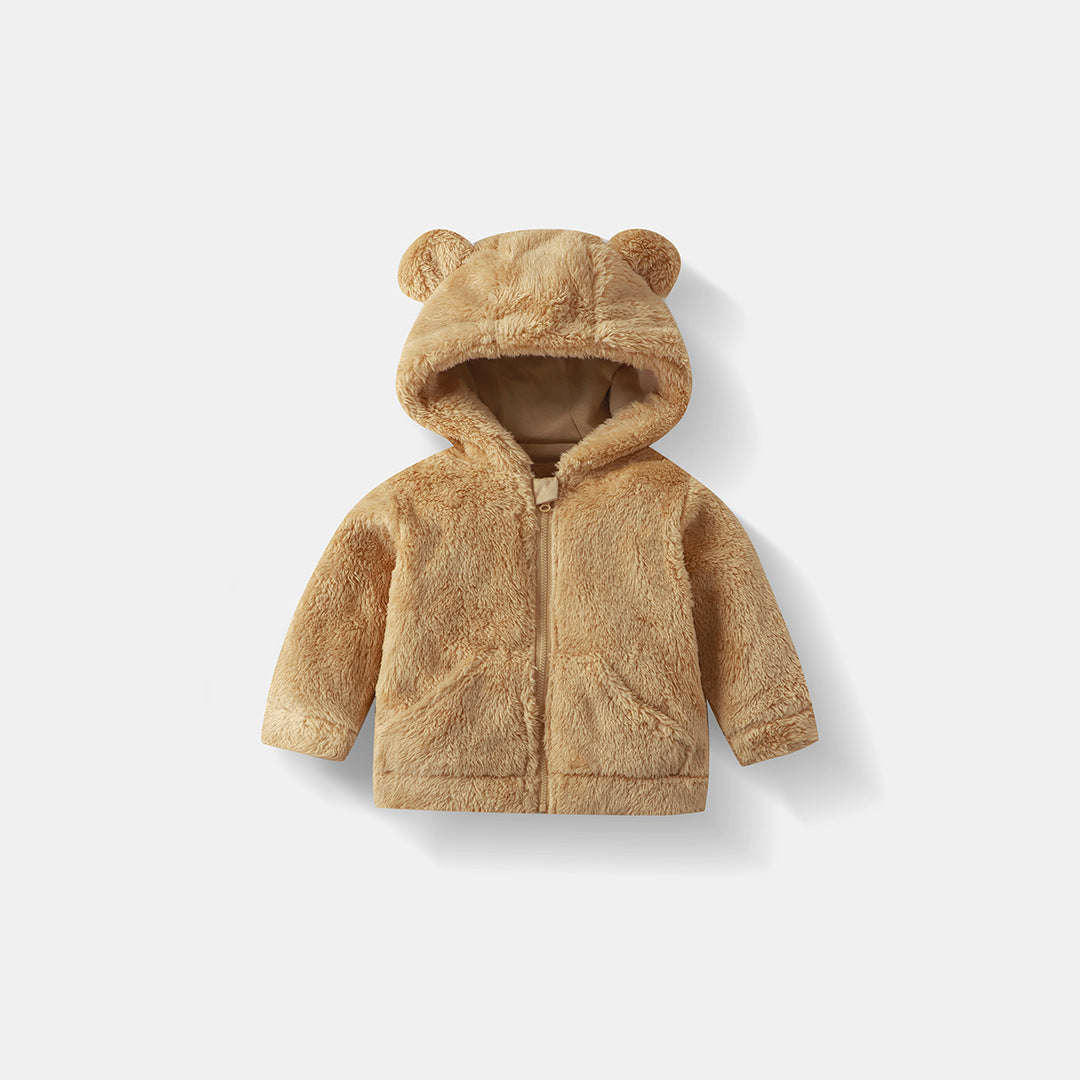 Kids Fleece Zip-Up Hoodie | Warm Winter Jacket for Boys & Girls Ages 2–6