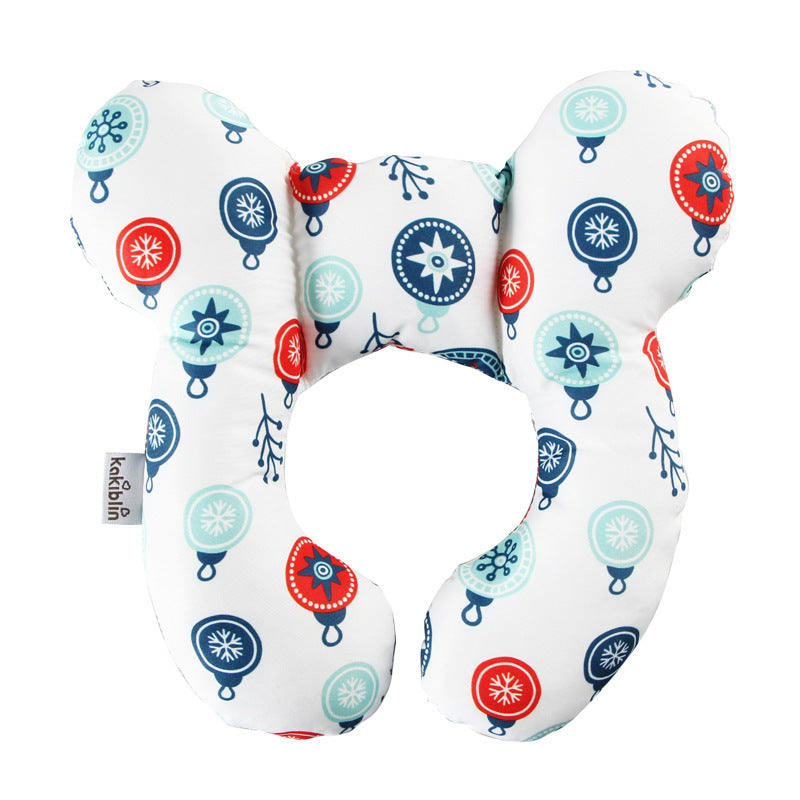 Baby Head Support Pillow U-Shaped Neck & Head Protection Cushion for Newborns Stroller Car Seat