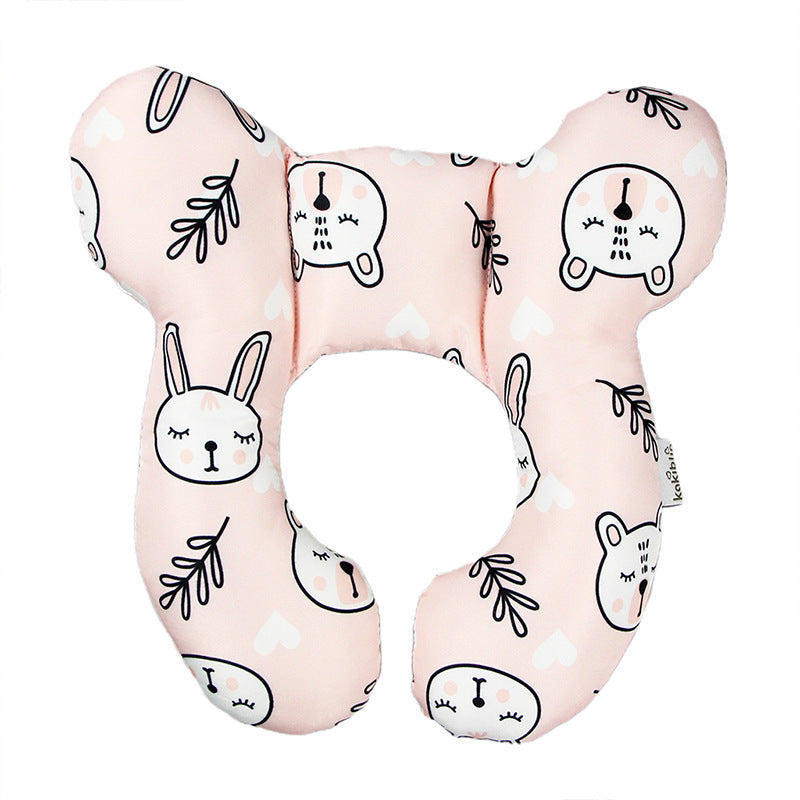 Baby Head Support Pillow U-Shaped Neck & Head Protection Cushion for Newborns Stroller Car Seat