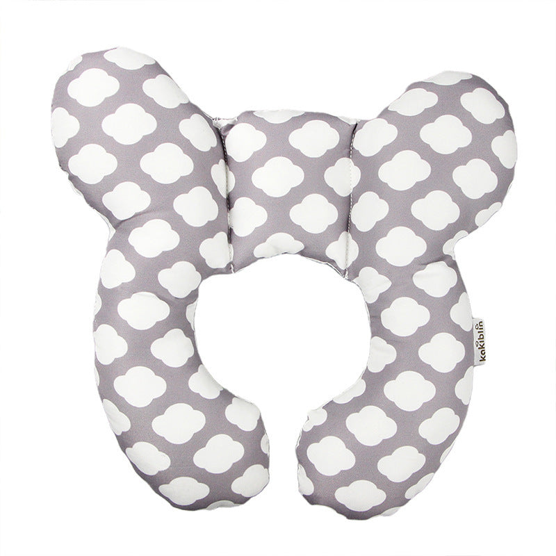 Baby Head Support Pillow U-Shaped Neck & Head Protection Cushion for Newborns Stroller Car Seat
