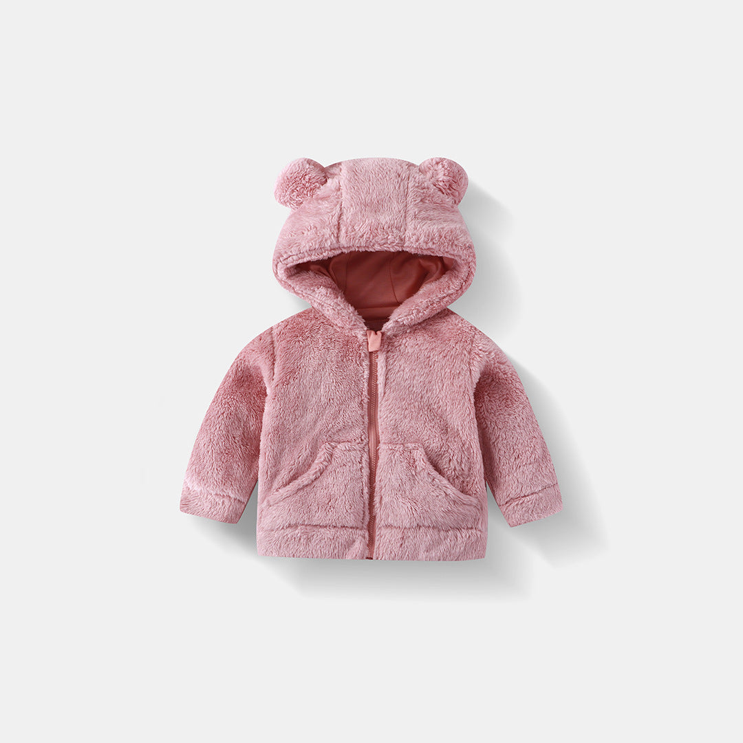 Kids Fleece Zip-Up Hoodie | Warm Winter Jacket for Boys & Girls Ages 2–6