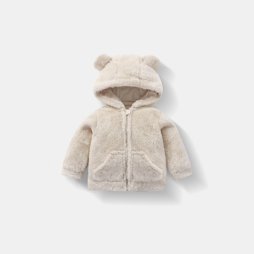 Kids Fleece Zip-Up Hoodie | Warm Winter Jacket for Boys & Girls Ages 2–6