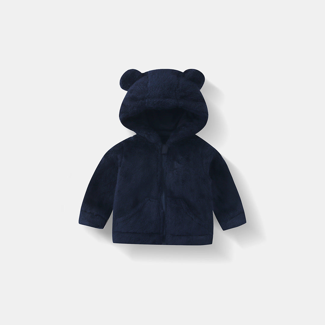 Kids Fleece Zip-Up Hoodie | Warm Winter Jacket for Boys & Girls Ages 2–6