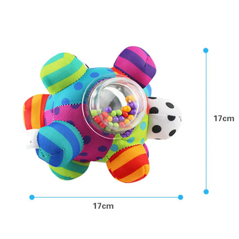 Baby Rattle Toy Ball | Sensory Grip & Bell | Infant Toy