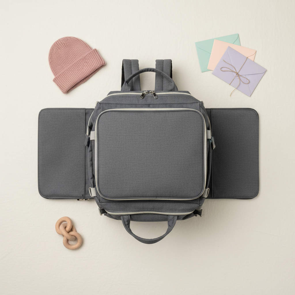 Grey Diaper Bag